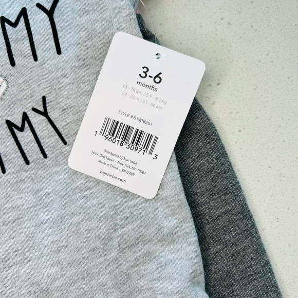 Baby by Bon Bebe Baby Girls Halloween I Love My Mummy Outfit Size 3-6 Months NWT - Picture 7 of 10